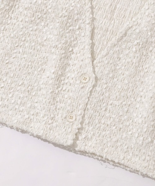 flower（フラワー）の「バブルフレンチトップ（ベスト・レディース・アイボリー/ブラック・FREE）」の6枚目の写真