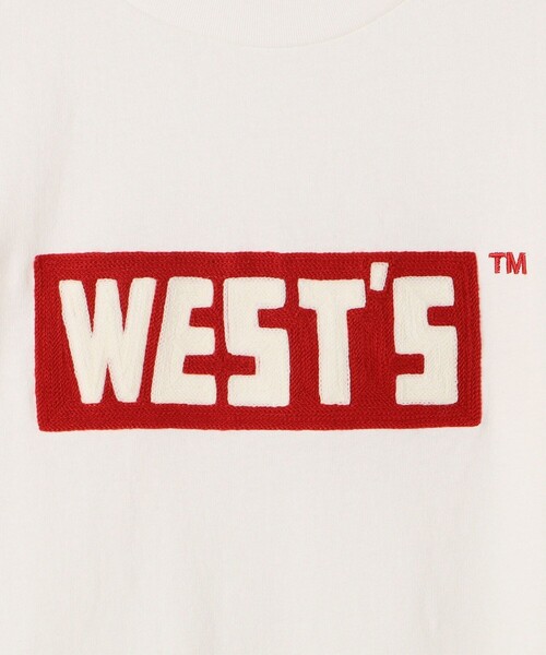 【セール】WESTOVERALLS/ウエストオーバーオールズ WESTS LOGO L/S T-SHIRT/クルーネック ロングスリーブ Tシャツ（Tシャツ/カットソー）｜WESTOVERALLS（ウエストオーバーオールズ）