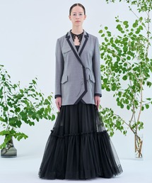 canaco_（カナコ）の「canaco_:パイピングダブルジャケット（テーラードジャケット）」