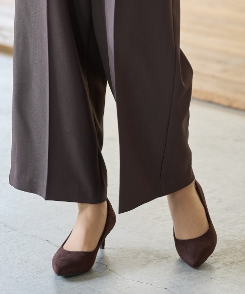 Honeys（ハニーズ）の「【はっ水/吸水速乾/抗菌防臭】美ージーポインテッドトゥパンプス（パンプス・レディース・ブラウン/ブラック/グレイッシュベージュ/シルバー/ブラック系その他/ブルーグレー/ピンク/ダークブラウン/ワインレッド・23.0/23.5/24.0/22.5/24.5/25.0/25.5）」の5枚目の写真