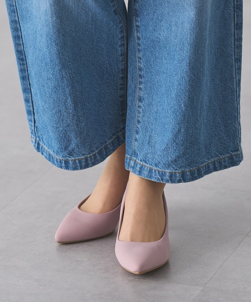 Honeys（ハニーズ）の「【はっ水/吸水速乾/抗菌防臭】美ージーポインテッドトゥパンプス（パンプス・レディース・ブラウン/ブラック/グレイッシュベージュ/シルバー/ブラック系その他/ブルーグレー/ピンク/ダークブラウン/ワインレッド・23.0/23.5/24.0/22.5/24.5/25.0/25.5）」の7枚目の写真