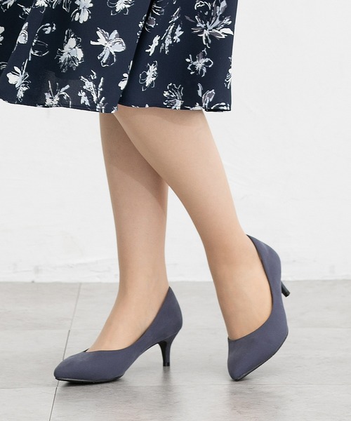 Honeys（ハニーズ）の「【はっ水/吸水速乾/抗菌防臭】美ージーポインテッドトゥパンプス（パンプス・レディース・ブラウン/ブラック/グレイッシュベージュ/シルバー/ブラック系その他/ブルーグレー/ピンク/ダークブラウン/ワインレッド・23.0/23.5/24.0/22.5/24.5/25.0/25.5）」の4枚目の写真