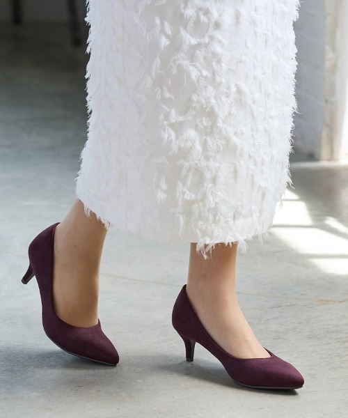 Honeys（ハニーズ）の「【はっ水/吸水速乾/抗菌防臭】美ージーポインテッドトゥパンプス（パンプス・レディース・ブラウン/ブラック/グレイッシュベージュ/シルバー/ブラック系その他/ブルーグレー/ピンク/ダークブラウン/ワインレッド・23.0/23.5/24.0/22.5/24.5/25.0/25.5）」の8枚目の写真