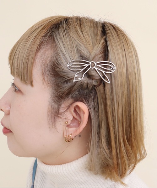 didizizi(ディディジジ)の「ヘビリボンヘアピン(ヘアピン・レディース・シルバー/ゴールド・FREE)」の6枚目の写真