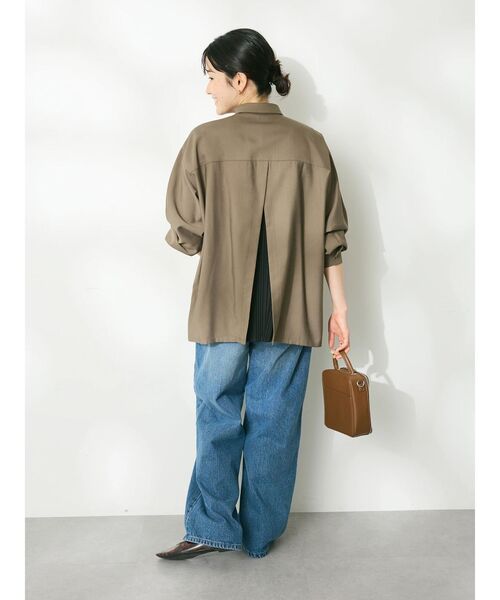 CRAFT STANDARD BOUTIQUE(クラフトスタンダードブティック)の「ワイドデニムパンツ(デニムパンツ・レディース・ライトインディゴブルー/アイボリー・S/M/L)」の10枚目の写真