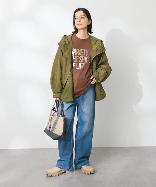 CRAFT STANDARD BOUTIQUE(クラフトスタンダードブティック)の「ワイドデニムパンツ(デニムパンツ・レディース・ライトインディゴブルー/アイボリー・S/M/L)」の13枚目の写真