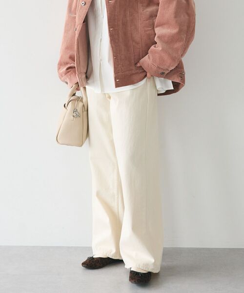 CRAFT STANDARD BOUTIQUE(クラフトスタンダードブティック)の「ワイドデニムパンツ(デニムパンツ・レディース・ライトインディゴブルー/アイボリー・S/M/L)」の17枚目の写真