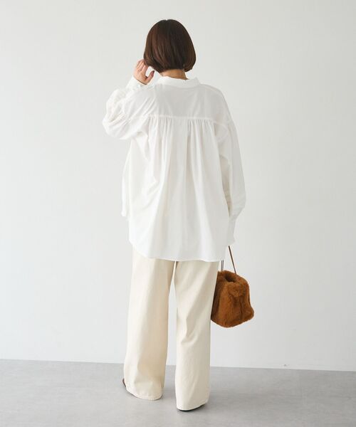 CRAFT STANDARD BOUTIQUE(クラフトスタンダードブティック)の「ワイドデニムパンツ(デニムパンツ・レディース・ライトインディゴブルー/アイボリー・S/M/L)」の21枚目の写真