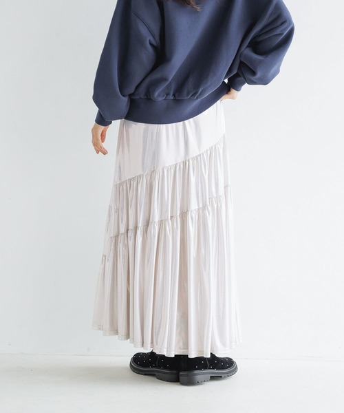 LOWRYS FARM（ローリーズファーム）の「グリッタープリーツスカート　 139171（スカート・レディース・ブラウン/アイボリー/グレー/ブラック・FREE）」の16枚目の写真