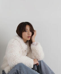 NATURAL BEAUTY BASIC | ◇カーリーフェイクファーブルゾン(ブルゾン)