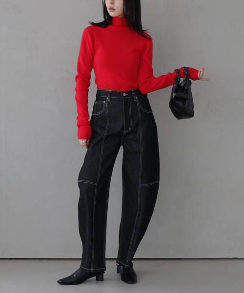 LIAN(リアン)の「サテンハンドバッグ(ハンドバッグ・レディース・ブラウン/アイボリー/ブラック・FREE)」の14枚目の写真