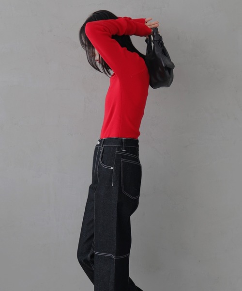 LIAN(リアン)の「サテンハンドバッグ(ハンドバッグ・レディース・ブラウン/アイボリー/ブラック・FREE)」の15枚目の写真