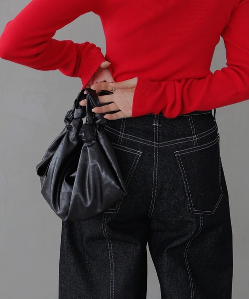 LIAN(リアン)の「サテンハンドバッグ(ハンドバッグ・レディース・ブラウン/アイボリー/ブラック・FREE)」の16枚目の写真