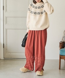 Crisp | メッシュレースガーゼラフパンツ(その他パンツ)