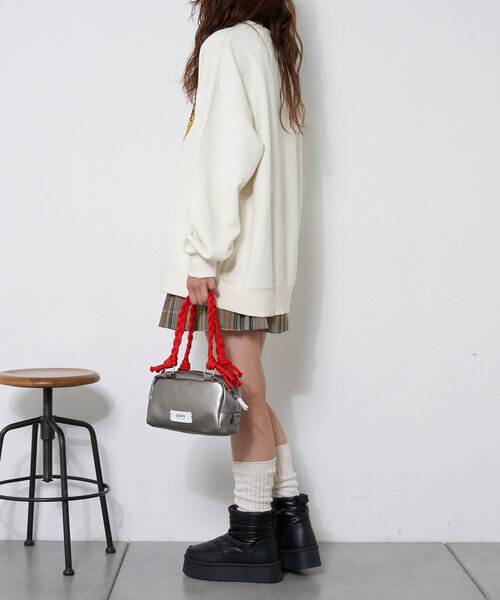 CIAOPANIC（チャオパニック）の「厚底ショートスノーブーツ（ブーツ・レディース・ブラック/シルバー・SMALL/MEDIUM/LARGE/X-LARGE）」の9枚目の写真