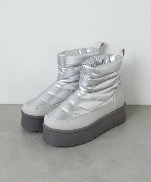 CIAOPANIC（チャオパニック）の「厚底ショートスノーブーツ（ブーツ・レディース・ブラック/シルバー・SMALL/MEDIUM/LARGE/X-LARGE）」の17枚目の写真