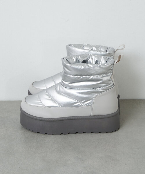 CIAOPANIC（チャオパニック）の「厚底ショートスノーブーツ（ブーツ・レディース・ブラック/シルバー・SMALL/MEDIUM/LARGE/X-LARGE）」の18枚目の写真