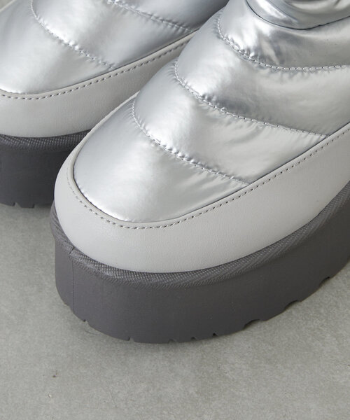 CIAOPANIC（チャオパニック）の「厚底ショートスノーブーツ（ブーツ・レディース・ブラック/シルバー・SMALL/MEDIUM/LARGE/X-LARGE）」の21枚目の写真