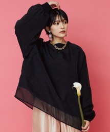 JETSET SOLO PLUS （ジェットセットソロプラス）の「【FONT LAB】オーガンジーレイヤードスウェット（スウェット）」