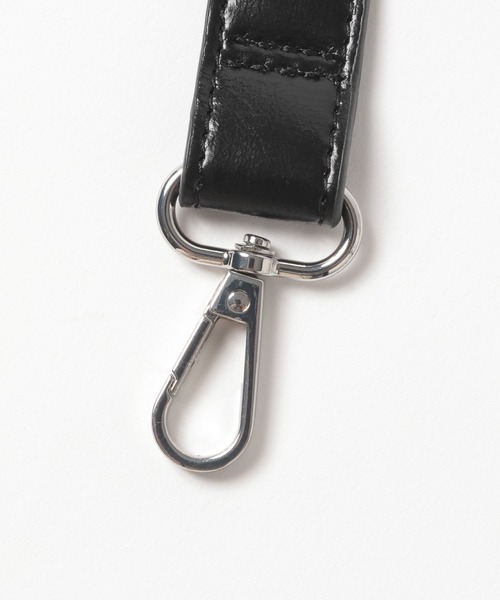 Me%（ミィパーセント）の「【ストラップシート付き】ハートポーチハンドルストラップ 211941（スマホグッズ・レディース・シルバー/ブラック・FREE）」の14枚目の写真