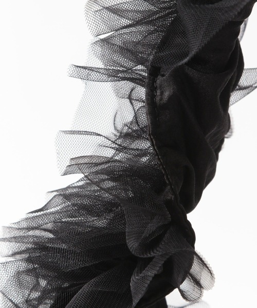 LOWRYS FARM（ローリーズファーム）の「チュールフリルショルダーＢＡＧ 240833（ショルダーバッグ・レディース・ブラック/グレー・FREE）」の10枚目の写真