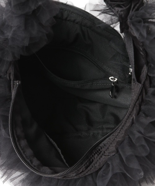 LOWRYS FARM（ローリーズファーム）の「チュールフリルショルダーＢＡＧ 240833（ショルダーバッグ・レディース・ブラック/グレー・FREE）」の12枚目の写真