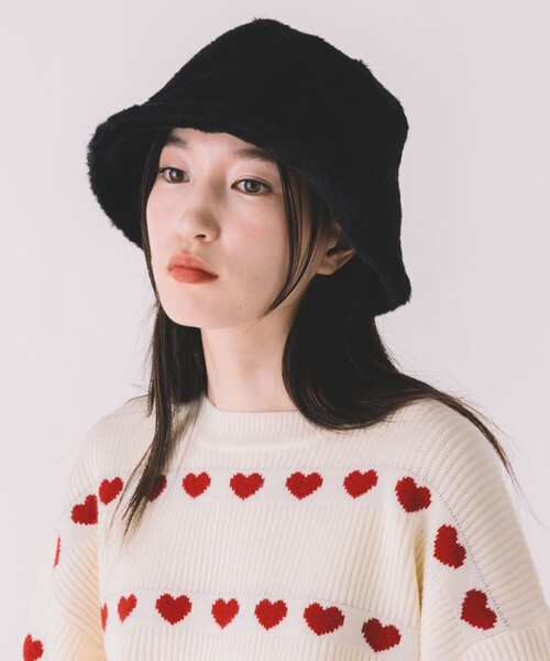 FREAK'S STORE（フリークスストア）の「ファーハット（ハット・レディース・その他9/ブラック/レオパード・ONE SIZE）」の12枚目の写真