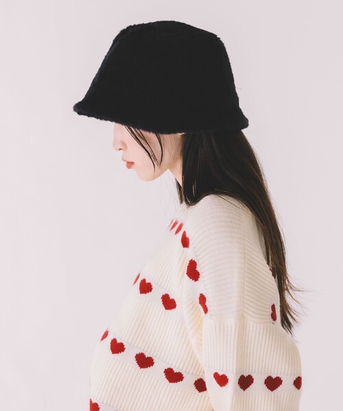 FREAK'S STORE（フリークスストア）の「ファーハット（ハット・レディース・その他9/ブラック/レオパード・ONE SIZE）」の11枚目の写真