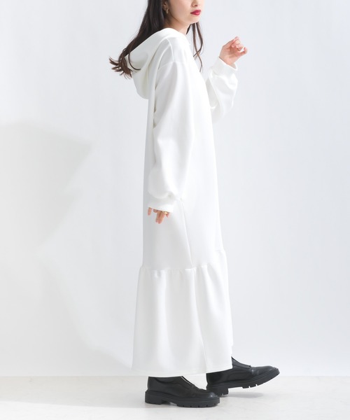 ジャージフーディーワンピース（ワンピース）｜terrace（テラス）の