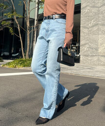 Chez toi | 【ITAMI別注カラー登場】セミフレアデニムパンツ(デニムパンツ)