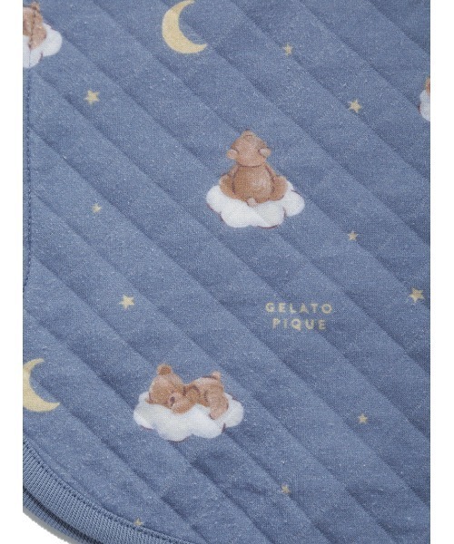 gelato pique(ジェラートピケ)の「【BABY】dreamy bear柄スリーパー(おくるみ・キッズ・クリーム/ネイビー・FREE)」の11枚目の写真