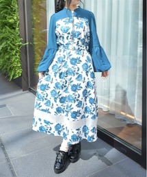 ♥ axes femme フラワープリントカシュクールコットンワンピ 69205811b_34_d_215.jpg