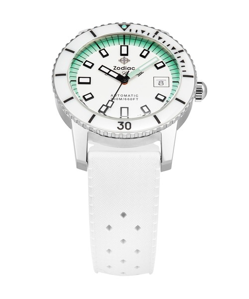 ZODIAC(ゾディアック)の「ゾディアック 腕時計 メンズ アナログ ラバー ZO9309(アナログ腕時計・メンズ・ホワイト・FREE)」の2枚目の写真