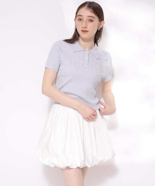 バルーンミニスカート ホワイト 1 バルーンミニスカート(スカート)|Rirandture(リランド