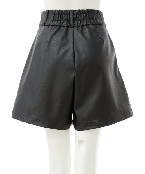 INGNI(イング)の「フェイクレザーキュロットパンツ/A(その他パンツ・レディース・ブラウン/ブラック・FREE)」の6枚目の写真