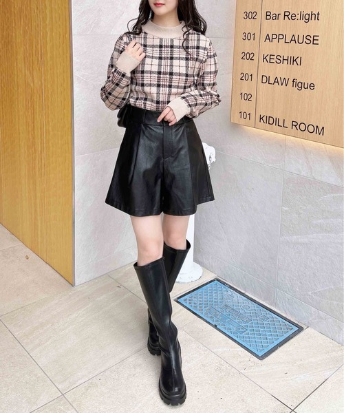 INGNI(イング)の「フェイクレザーキュロットパンツ/A(その他パンツ・レディース・ブラウン/ブラック・FREE)」の13枚目の写真