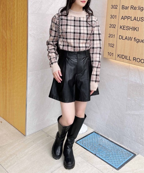 INGNI(イング)の「フェイクレザーキュロットパンツ/A(その他パンツ・レディース・ブラウン/ブラック・FREE)」の14枚目の写真