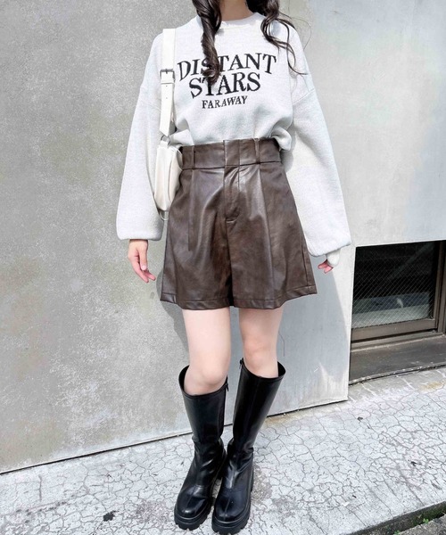 INGNI(イング)の「フェイクレザーキュロットパンツ/A(その他パンツ・レディース・ブラウン/ブラック・FREE)」の20枚目の写真