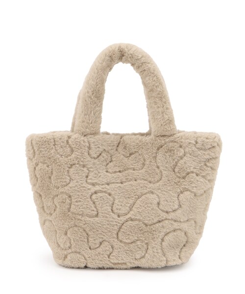 SHOO・LA・RUE（シューラルー）の「◆スパンコールフェイクファーランチトートバッグ（トートバッグ・レディース・アイボリー系3/ベージュ系3/グレー系その他4/ベージュ系その他7・00）」の8枚目の写真