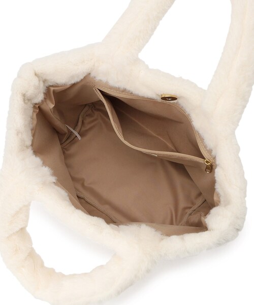 SHOO・LA・RUE（シューラルー）の「◆スパンコールフェイクファーランチトートバッグ（トートバッグ・レディース・アイボリー系3/ベージュ系3/グレー系その他4/ベージュ系その他7・00）」の11枚目の写真