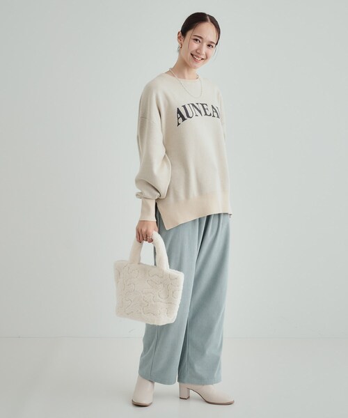 SHOO・LA・RUE（シューラルー）の「◆スパンコールフェイクファーランチトートバッグ（トートバッグ・レディース・アイボリー系3/ベージュ系3/グレー系その他4/ベージュ系その他7・00）」の16枚目の写真