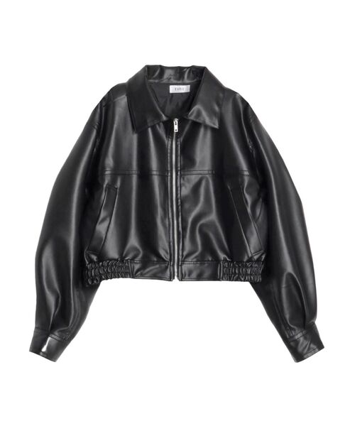 セール】レザーライクコンパクトブルゾン（ブルゾン）｜EVRIS