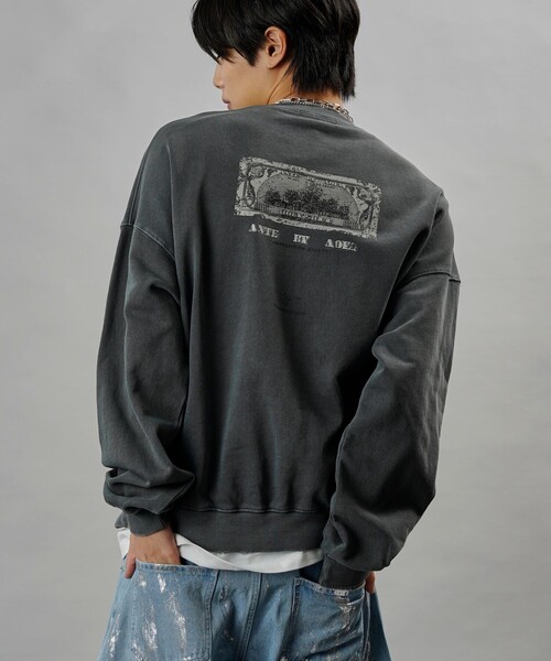 【セール】PUBLUX/パブリュクス ANTE 別注 Fake Money プリント裏毛スウェット【限定展開】（スウェット）｜PUBLUX（パブリュクス）