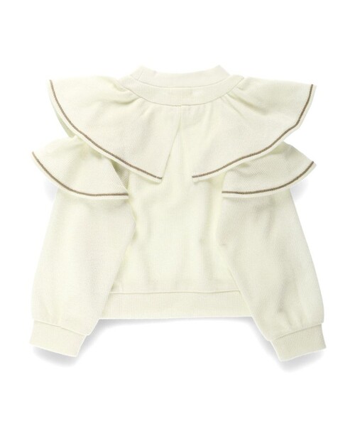 BRANSHES（ブランシェス）の「フリルニットソー（スウェット・キッズ・ラベンダー/アイボリー/ブラック・90/140/130/150/120/80/100/110）」の12枚目の写真