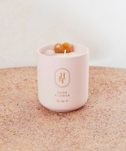 SELF LOVE CRYSTAL CANDLE - NUDE FLOWER -（キャンドル）｜Her