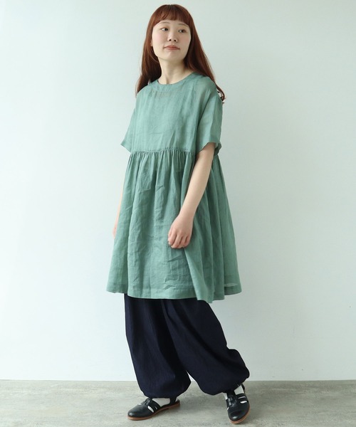 bulle de savon（ビュルデサボン）の「Ramie tunic ブラウス（シャツ 