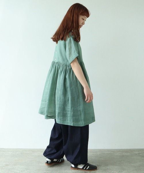 bulle de savon（ビュルデサボン）の「Ramie tunic ブラウス（シャツ