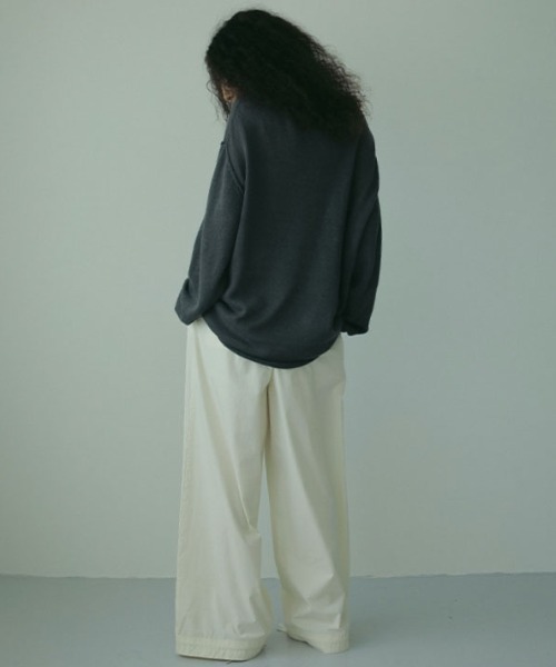 新品未使用タグエトレトウキョウドロストヘムコットンパンツetre ドロストヘムコットンパンツ(S OFF WHITE): ボトムス │ ETRE