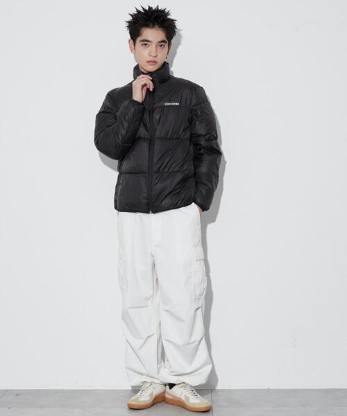 CONVERSE(コンバース)の「WEGO/CONVERSEパテッドジャケット(ダウンジャケット/コート・メンズ・ブラック/アイボリー/カーキ・LARGE/X-LARGE/MEDIUM)」の5枚目の写真