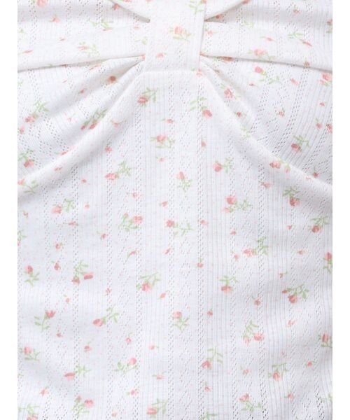 CALNAMUR（カルナムール）の「PETIT FLOWER RIBBON TSHIRTS/小花柄リボンTシャツ（Tシャツ/カットソー・レディース・ライトブルー/ピンク・FREE）」の17枚目の写真
